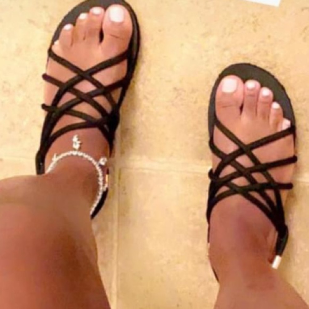 Red Rope Sandals - Picture 2 of 2